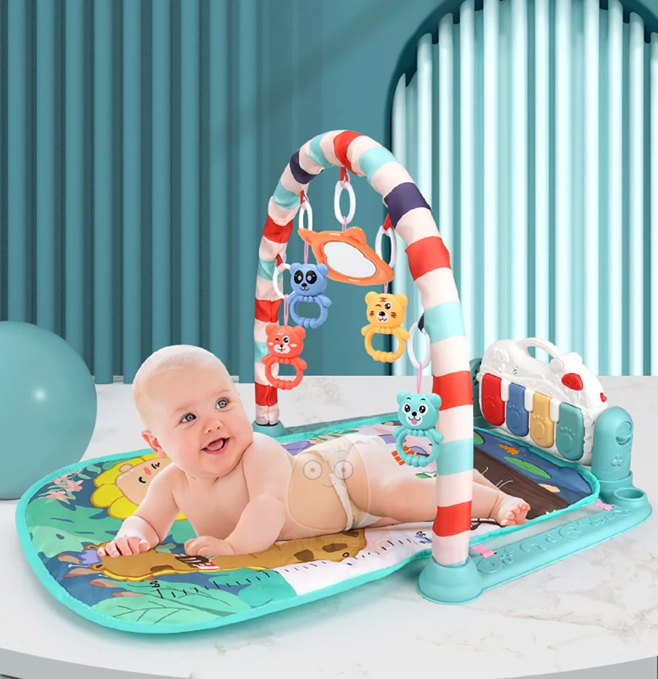 سجادة لعب للأطفال مع بيانو تفاعلي 3 في 1 لتنمية المهارات