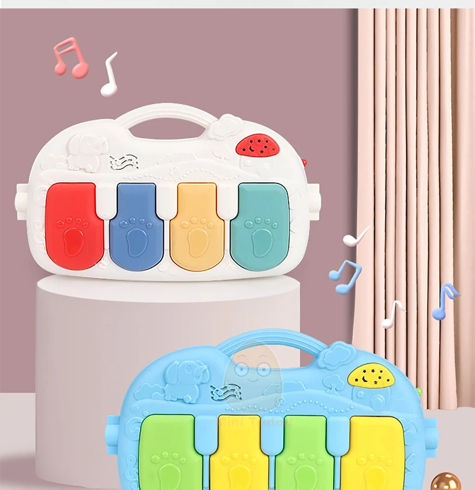 سجادة لعب للأطفال مع بيانو تفاعلي 3 في 1 لتنمية المهارات