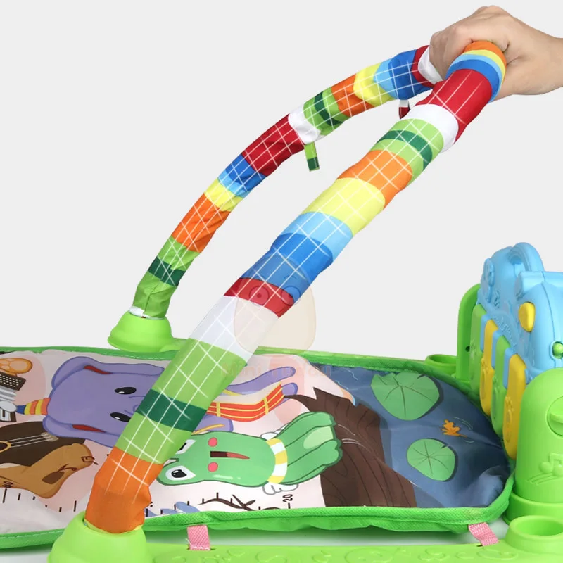 سجادة لعب للأطفال مع بيانو تفاعلي 3 في 1 لتنمية المهارات